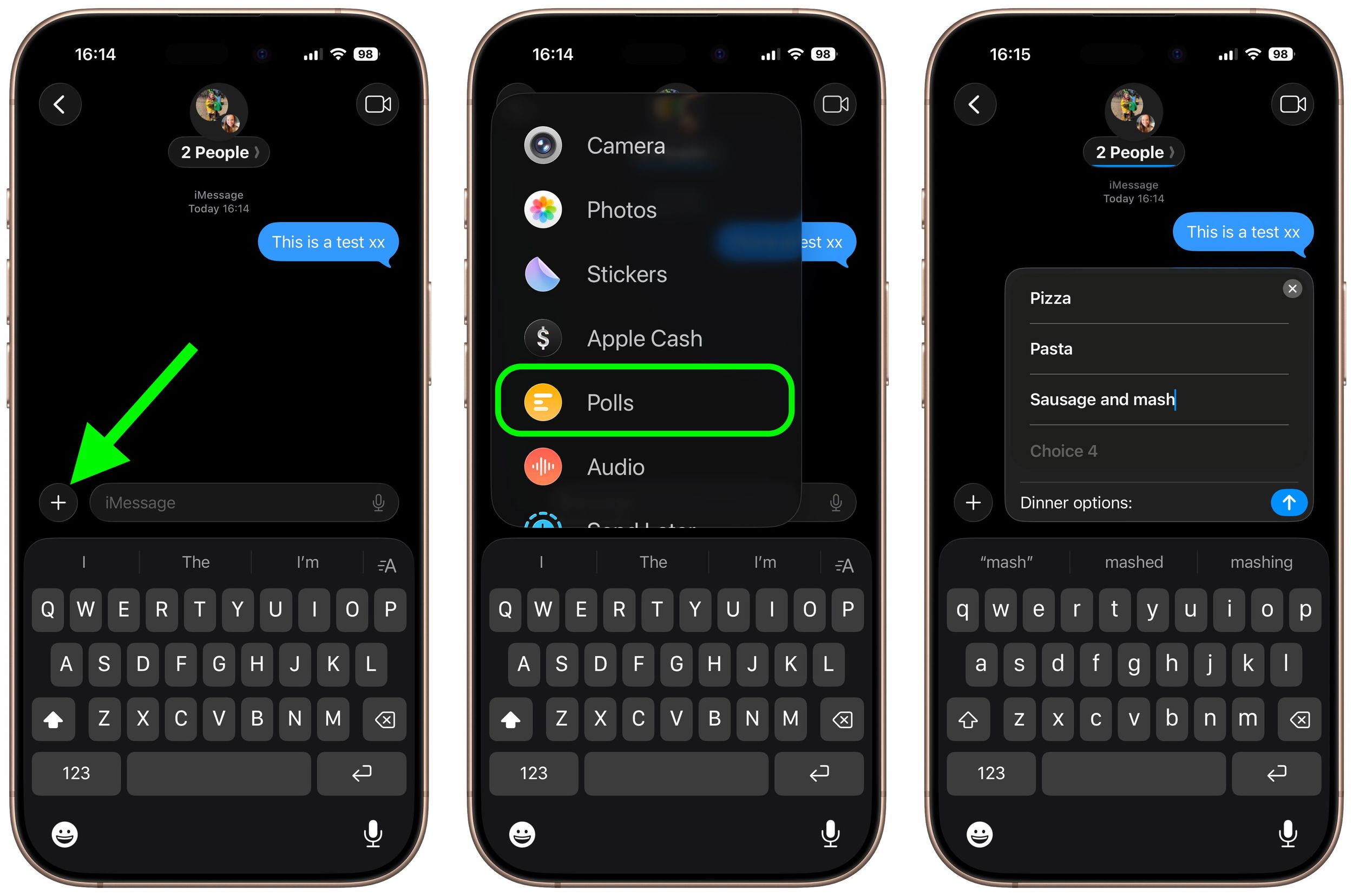 iOS 26: Create Polls in the Messages App - MacRumors