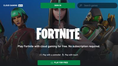 You can now play Fortnite on your iOS device through Xbox Cloud Gaming