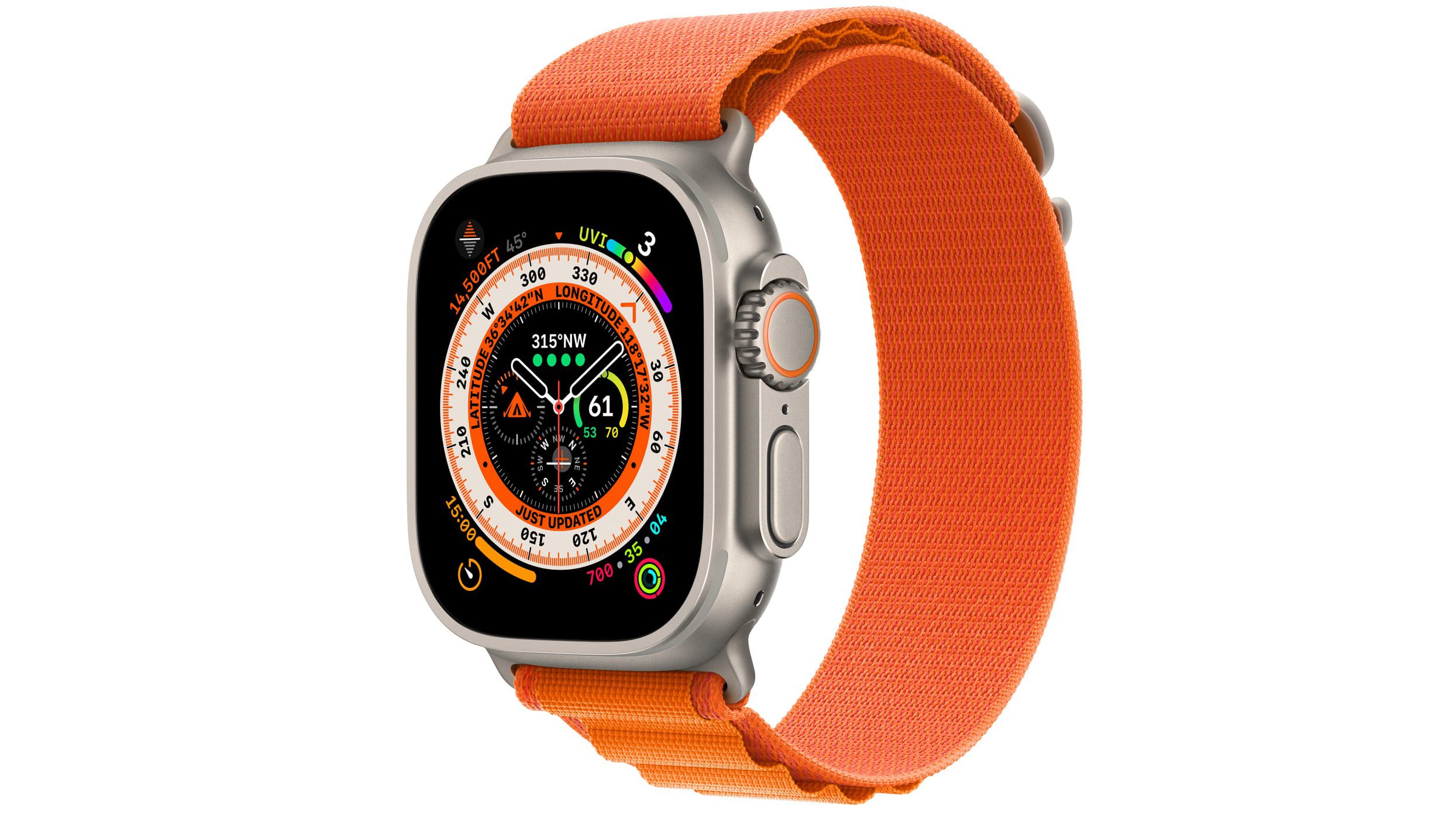 Apple Watch Ultra  36-hour battery, 49mm case