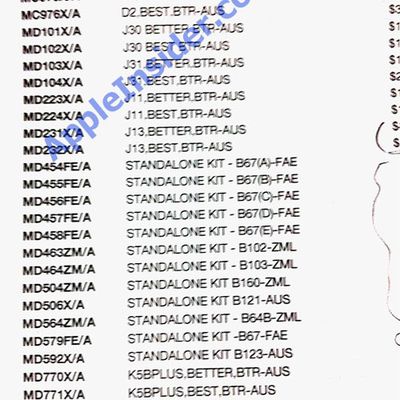 wwdc 2012 part numbers