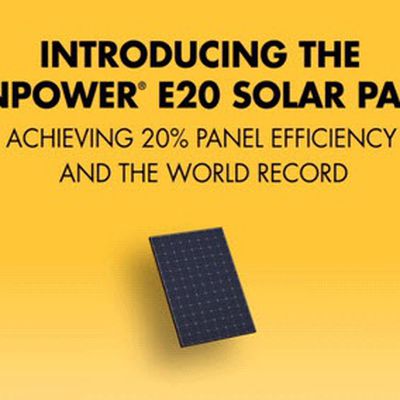 sunpower e20 solar panel