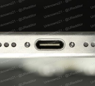 iphone 15 pro usb c port - پورت USB-C آیفون 15 پرو در تصویر فاش شده نشان داده شد