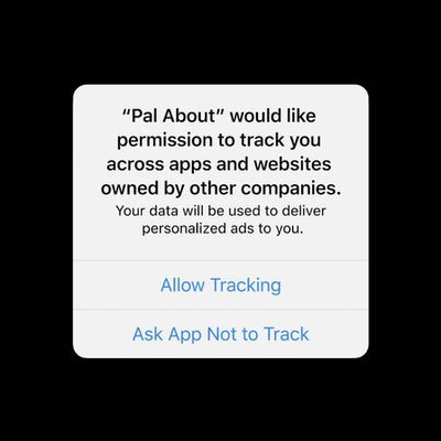 app tracking pop up ios 14