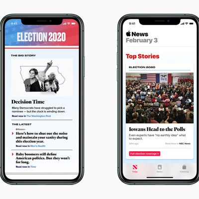 apple news 2020 election
