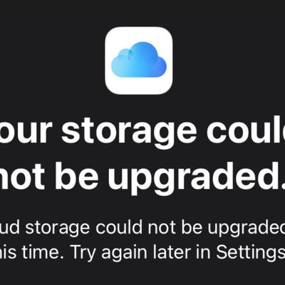 icloud storage not upgraded