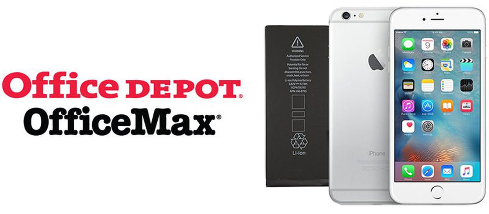 Office Depot and OfficeMax Offering 28 Aftermarket iPhone Battery