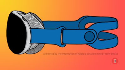 maqueta de auriculares de realidad mixta de apple característica naranja