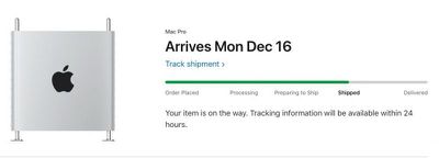 mac pro shipped tracking