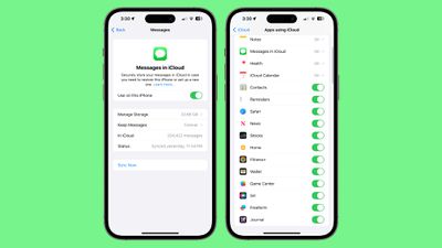 iOS 17 2 رسائل في icloud