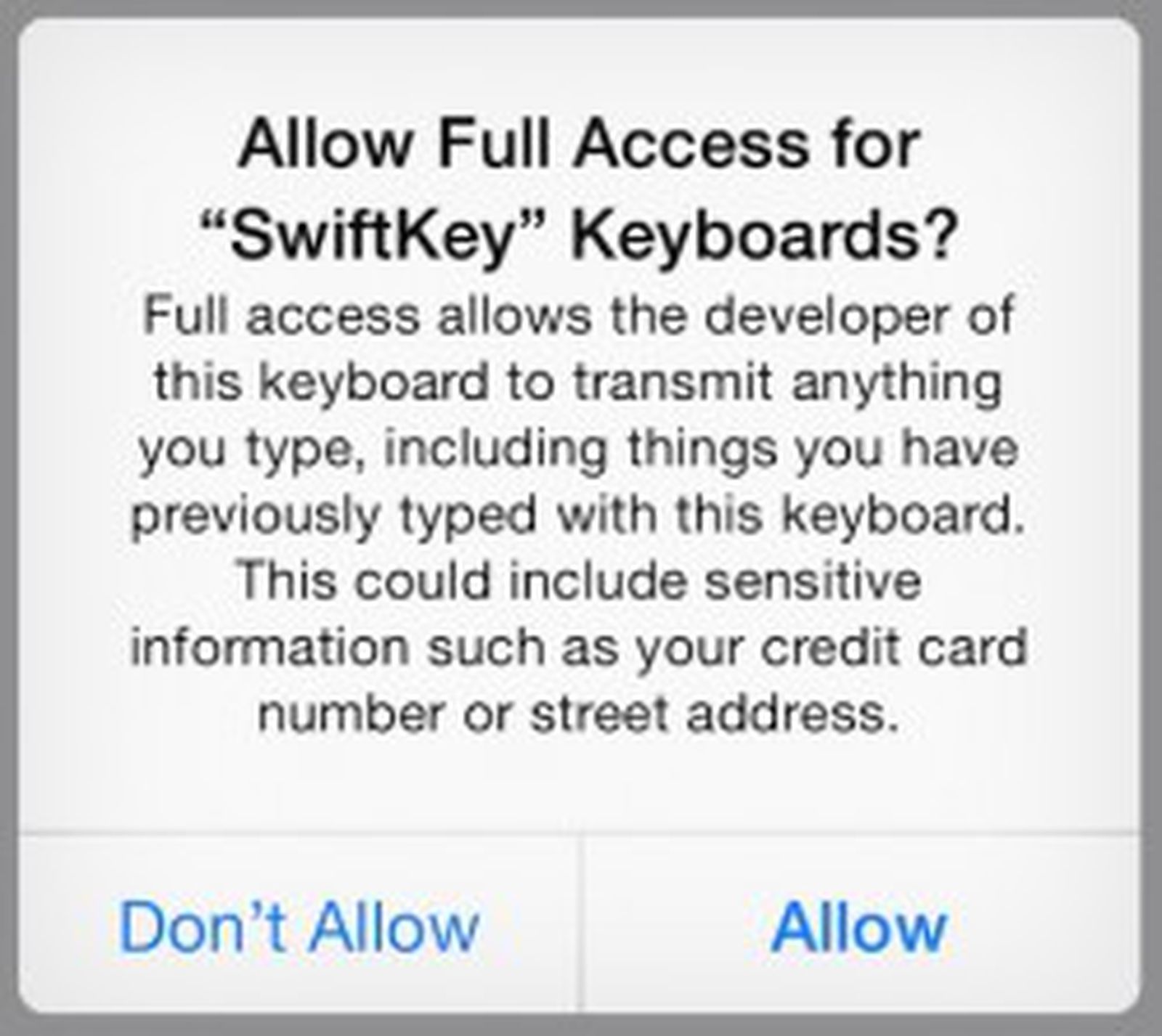 iOS 8 Keyboards, 'Full Access', and User Privacy MacRumors