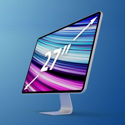 2020 iMac Mockup Feature 27 inch text