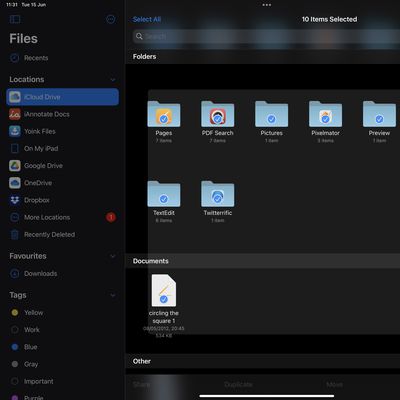 files app ipados 15