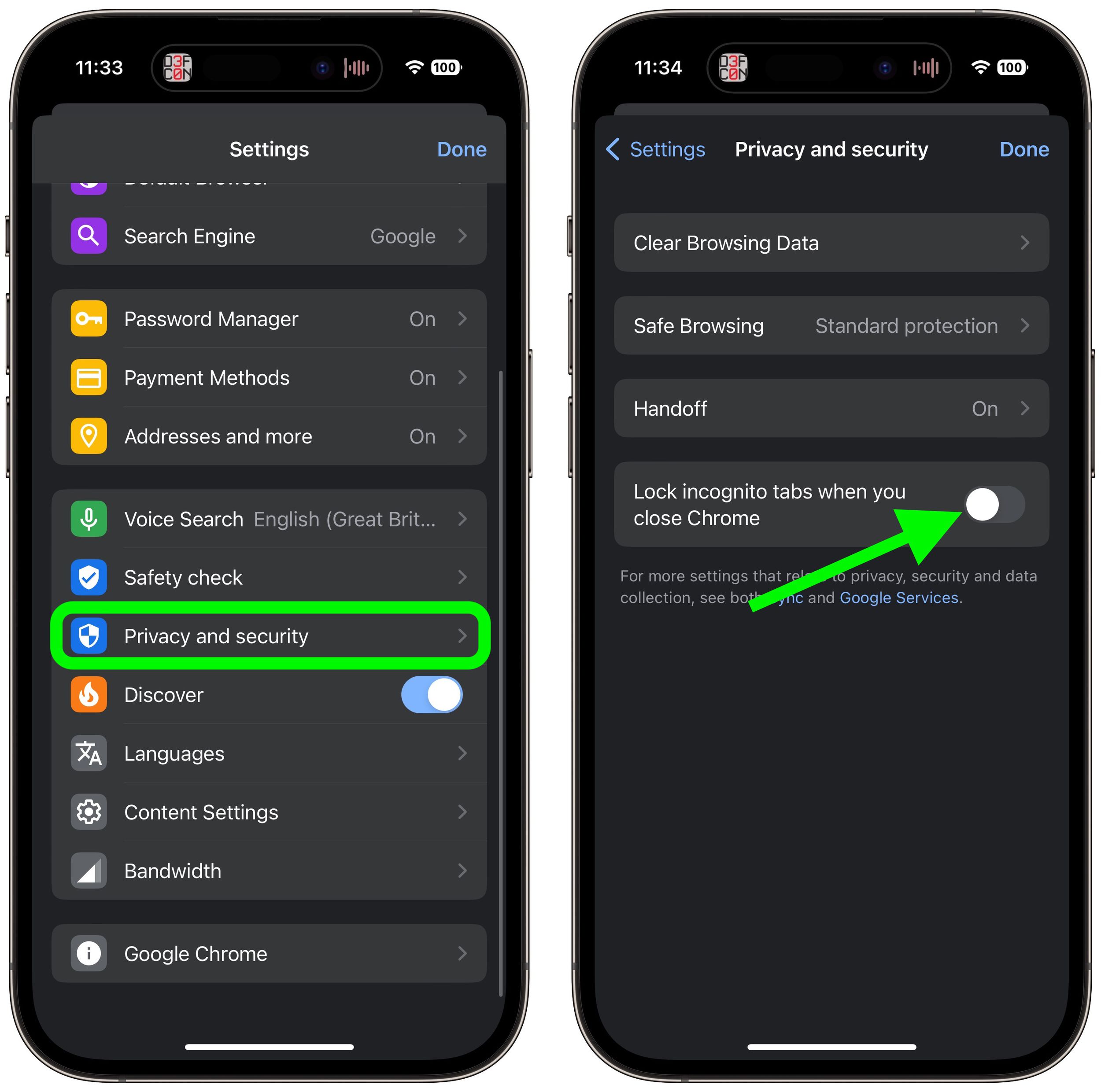 How to Lock Chrome Incognito Tabs With Face ID on iPhone and iPad ...