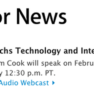 cook goldman sachs webcast
