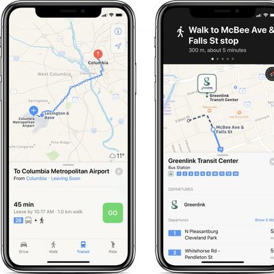 apple maps transit south carolina