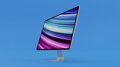 2020 iMac Mockup Feature Blue