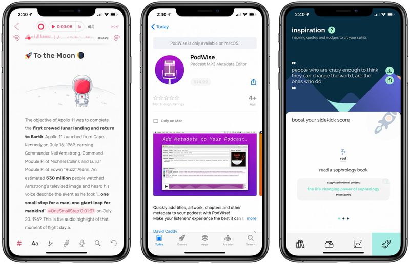 App Recap: Noted, PodWise, Sidekick and Major App Updates - MacRumors