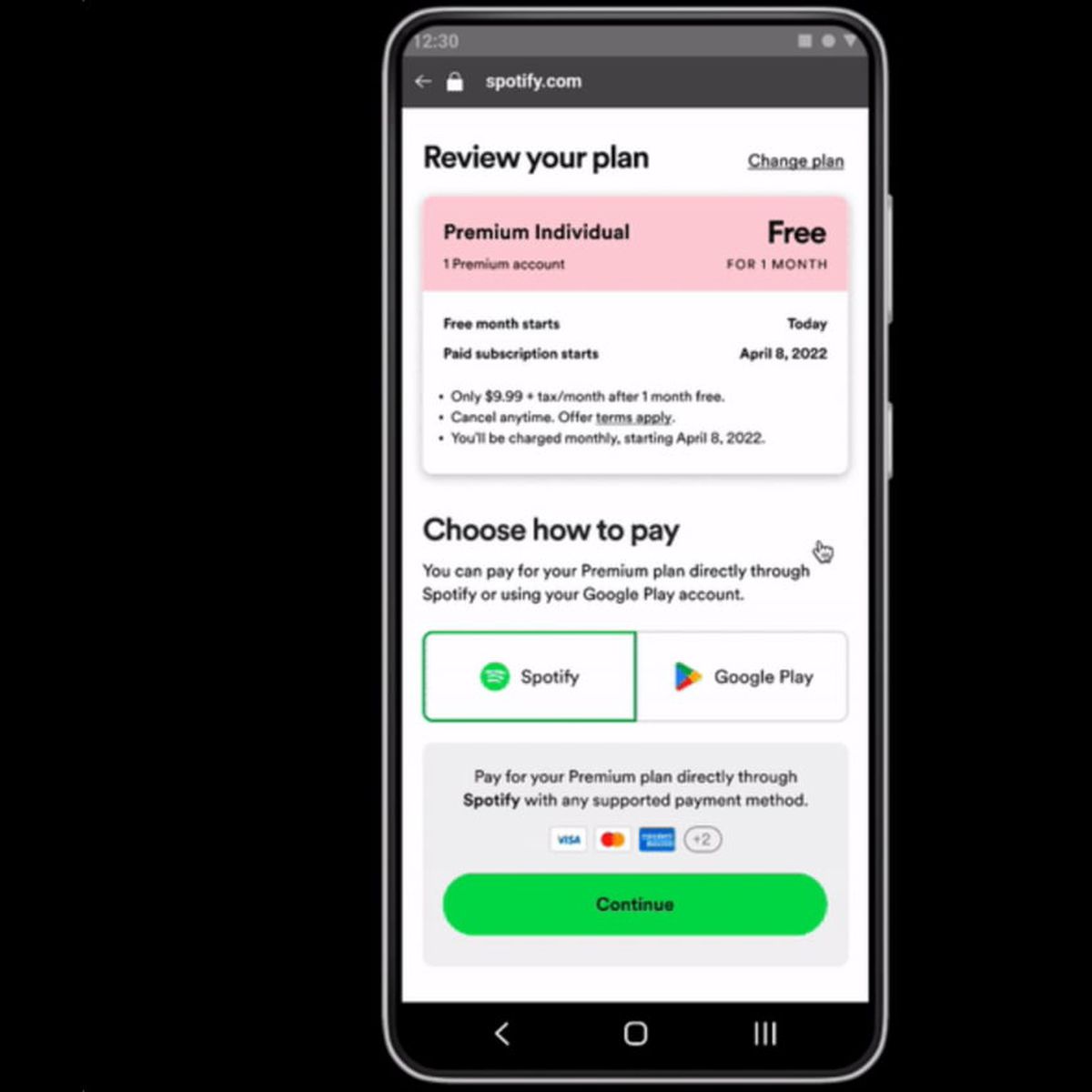 Google Play Store Now Letting Spotify Use Alternative Billing for In-App  Purchases - MacRumors