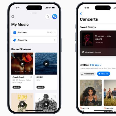 shazam concert app