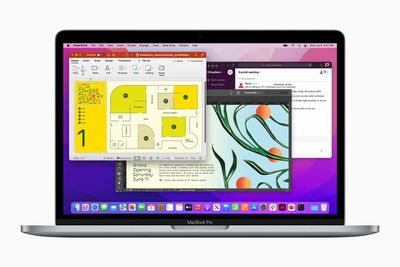 Apple WWDC22 MacBook Pro 13 multitasking demo 220606 big.jpg.large  - اپل مک بوک پرو 13 اینچی با تراشه M2 را برای سفارش در سراسر جهان از 17 ژوئن معرفی کرد