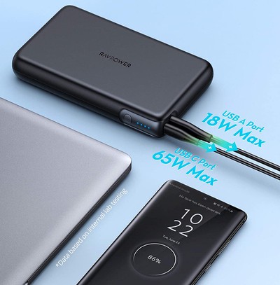 recharging the ravpower external battery