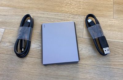 LaCie 2TB Mobile SSD Secure USB-C Drive - Gray - Apple