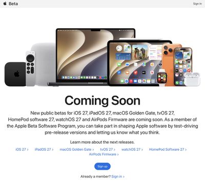 apple beta software 27