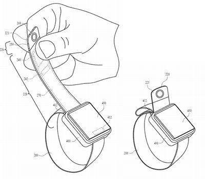 apple watch positionable band patent