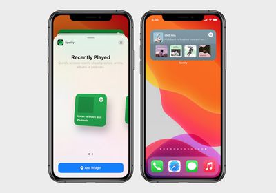 spotify ios 14 home screen widget