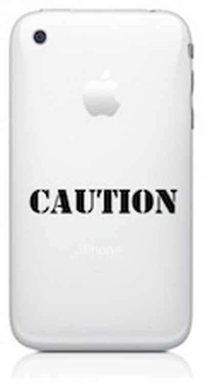 164135 iphone caution