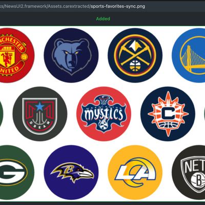 sports favorites sync apple news