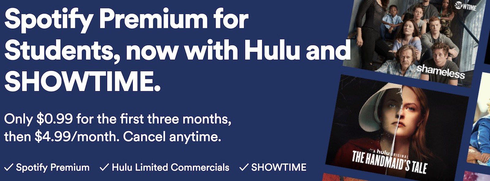how to login to showtime with spotify