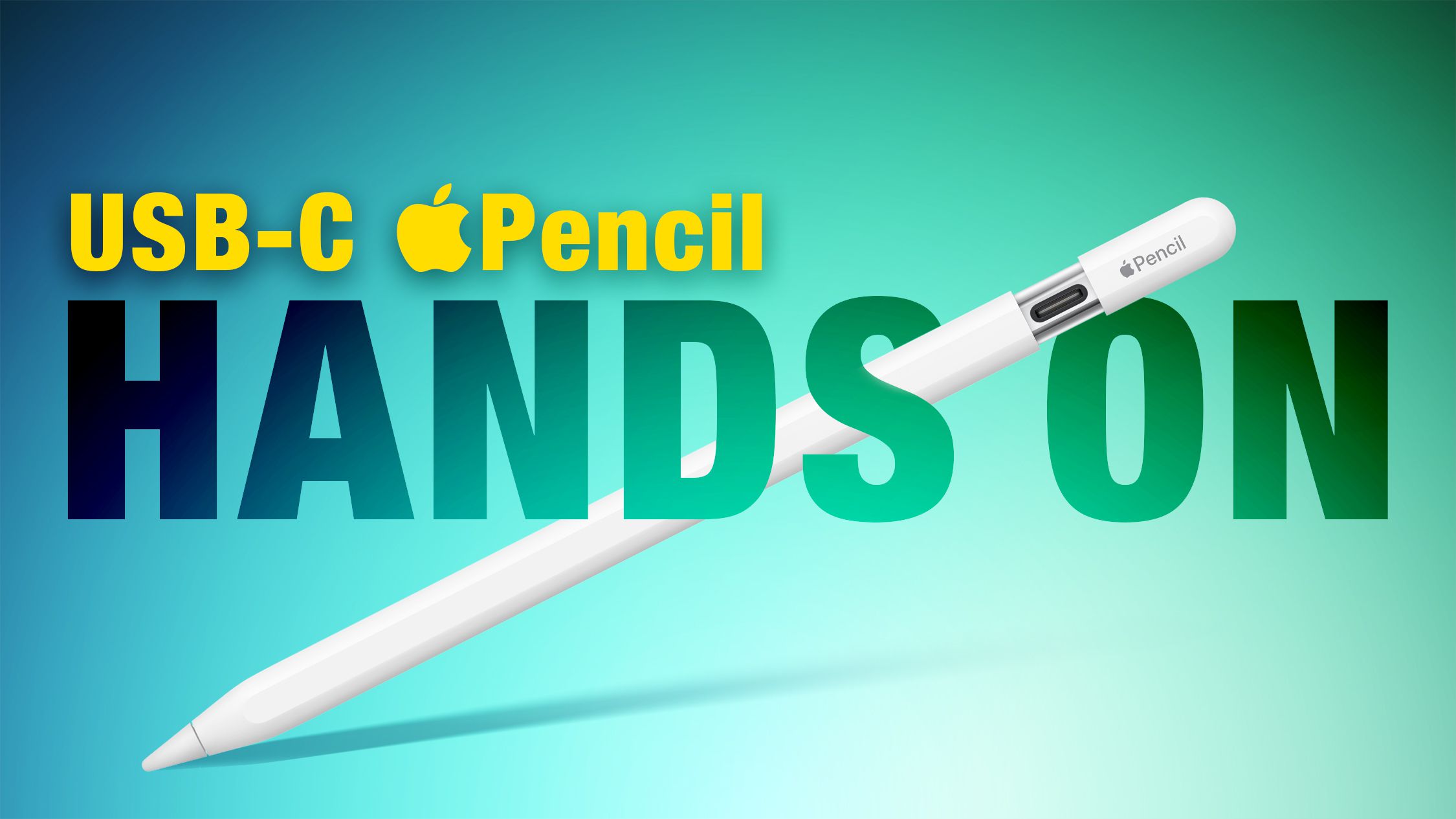 دستی با مداد جدید USB-C اپل