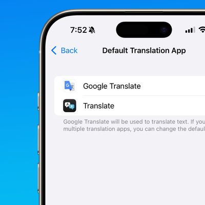 google translate default app ios