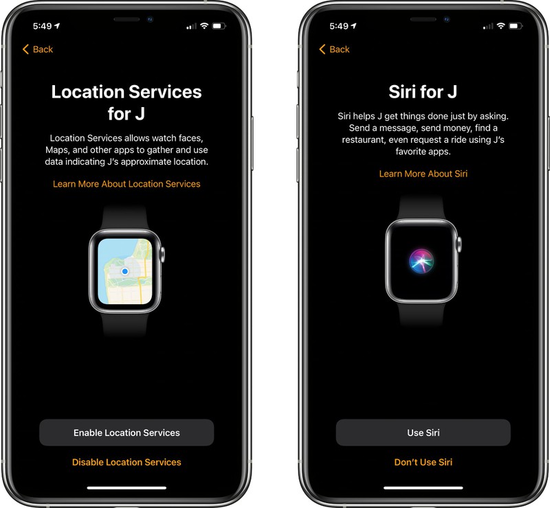 setting up cellular apple watch