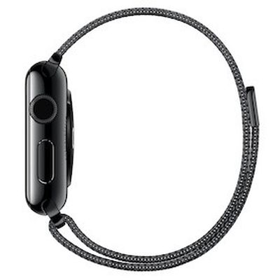 space black milanese loop band