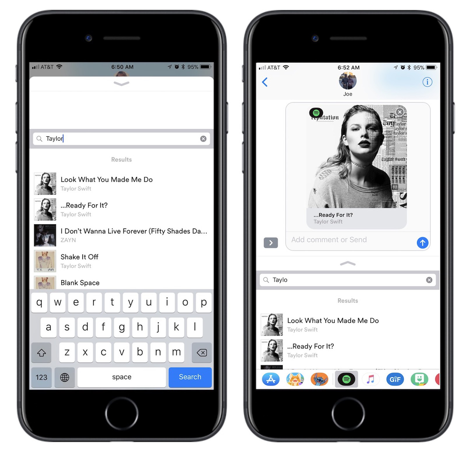 Spotify Introduces iMessage App With Search Function for Sharing Music