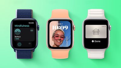 watchOS 8 Green BG Feature