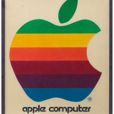 applecomputerincrainbowsign