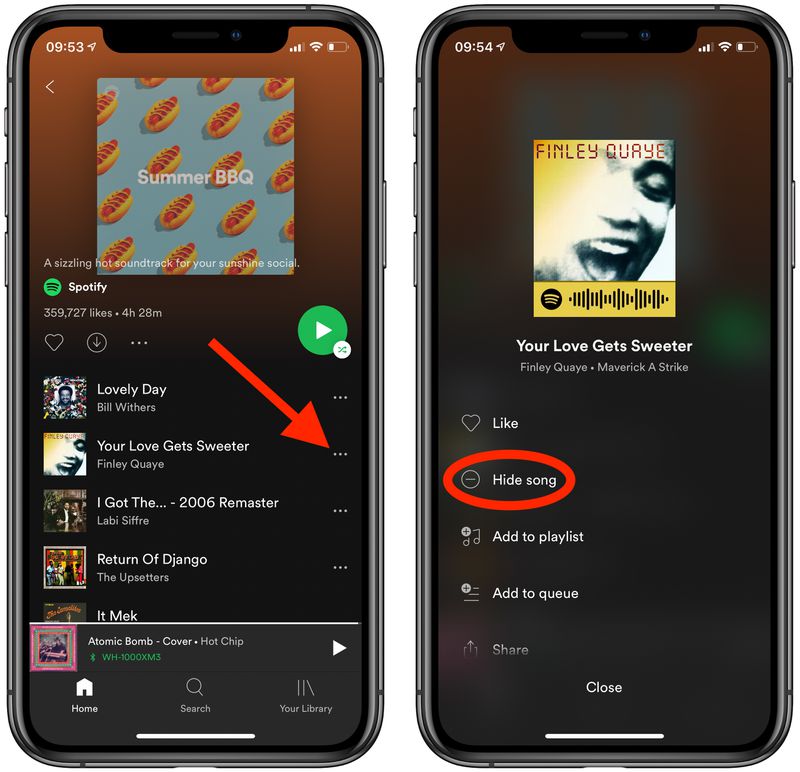 How to Hide Songs In Curated Spotify Playlists - MacRumors