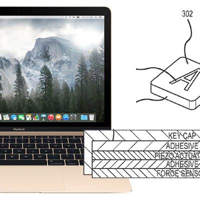 Force Touch Keyboard Patent