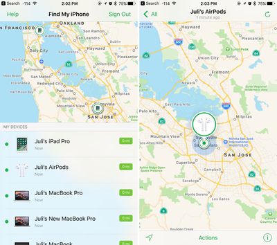 Find My AirPods: Complete Guide for AirPods - MacRumors