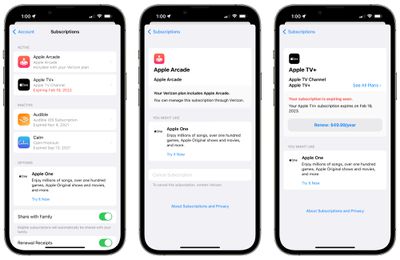 apple subscription changes