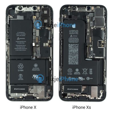 iphone x vs iphone xs teardown
