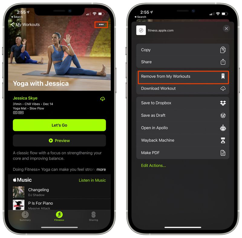 How To Save An Apple Fitness Workout To Your Favorites Macrumors