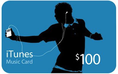 itunes music card 100