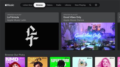 Aplicación Apple Music Xbox