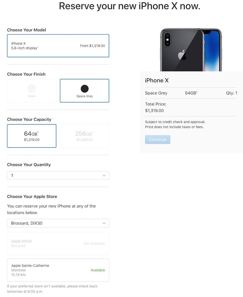iphone x availability at apple stores image