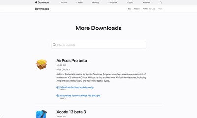 airpods pro firmware beta