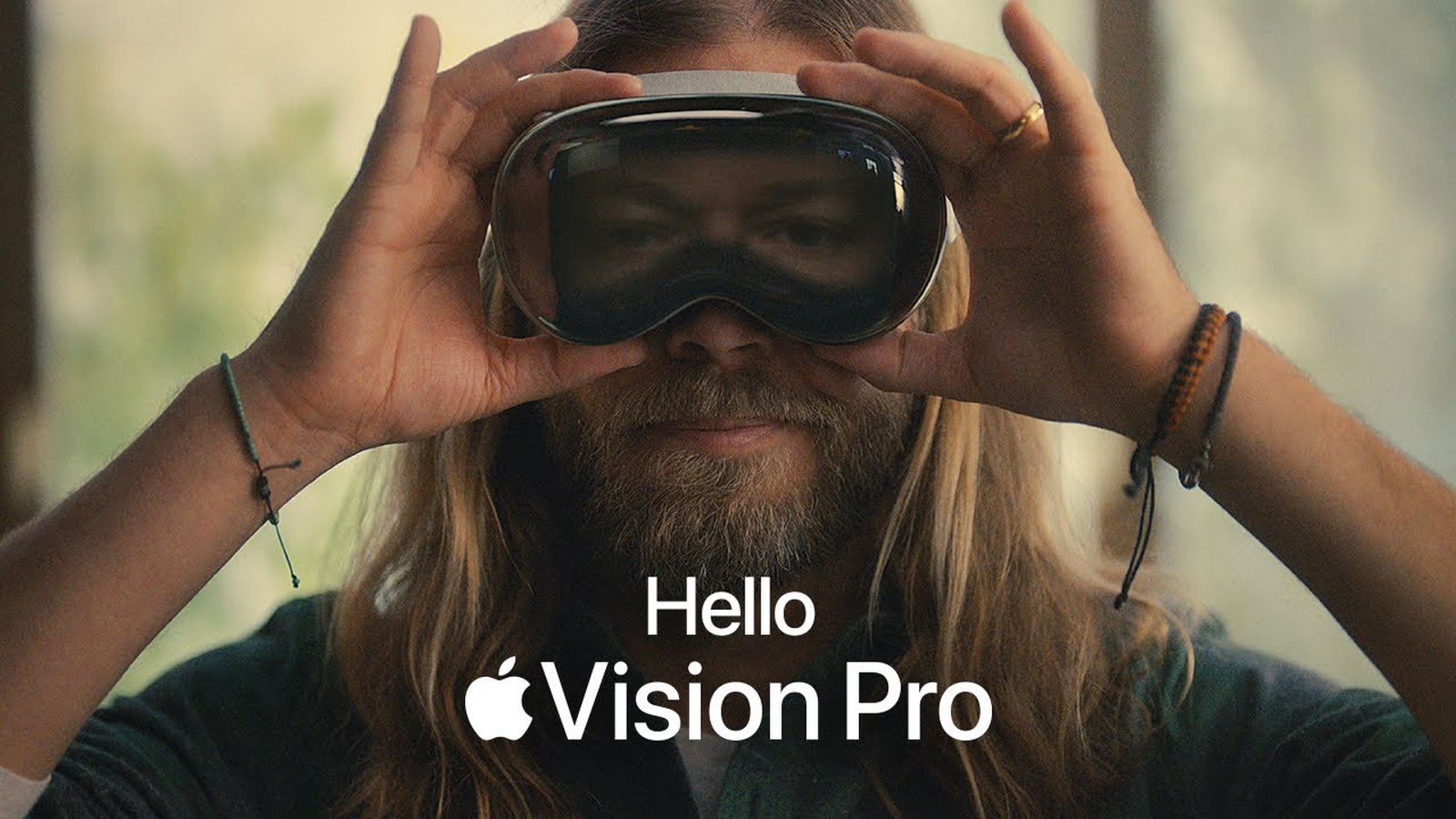 Apple says “hello” to the Vision Pro in a new ad as the headset’s launch approaches